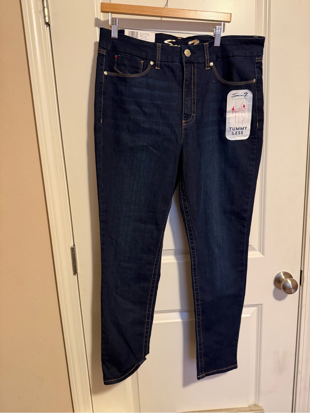 Seven7 Women’s Skinny Jeans - Dark Blue
